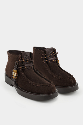 Ботинки из натуральной замши  Ботинки из натуральной замши